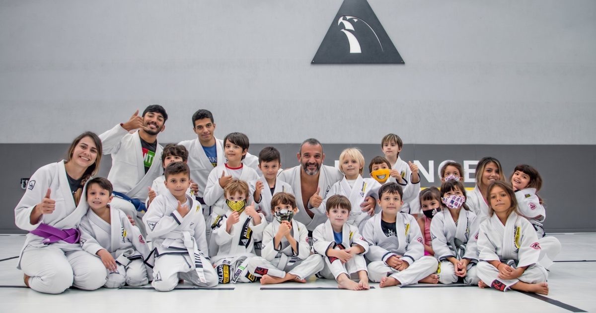 Turma infantil de Jiu Jitsu da Alliance Canoas